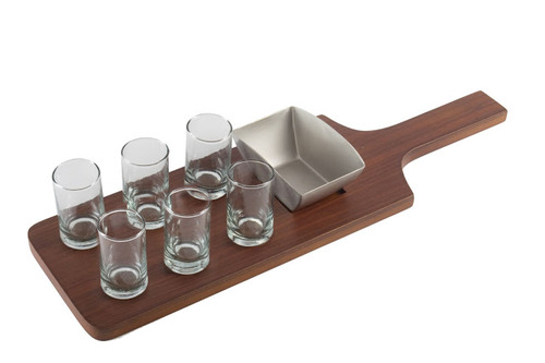 Manufacturers Exporters and Wholesale Suppliers of Tequila Bar Tray With Salt Sachet Holder Panchkula Haryana